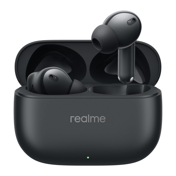 Image of realme Buds T310 True Wireless in-Ear Earbuds with 46dB Hybrid ANC, 360° Spatial Audio, 12.4mm Dynamic Bass Driver, Upto 40Hrs Battery and Fast Charging (Vibrant Black)