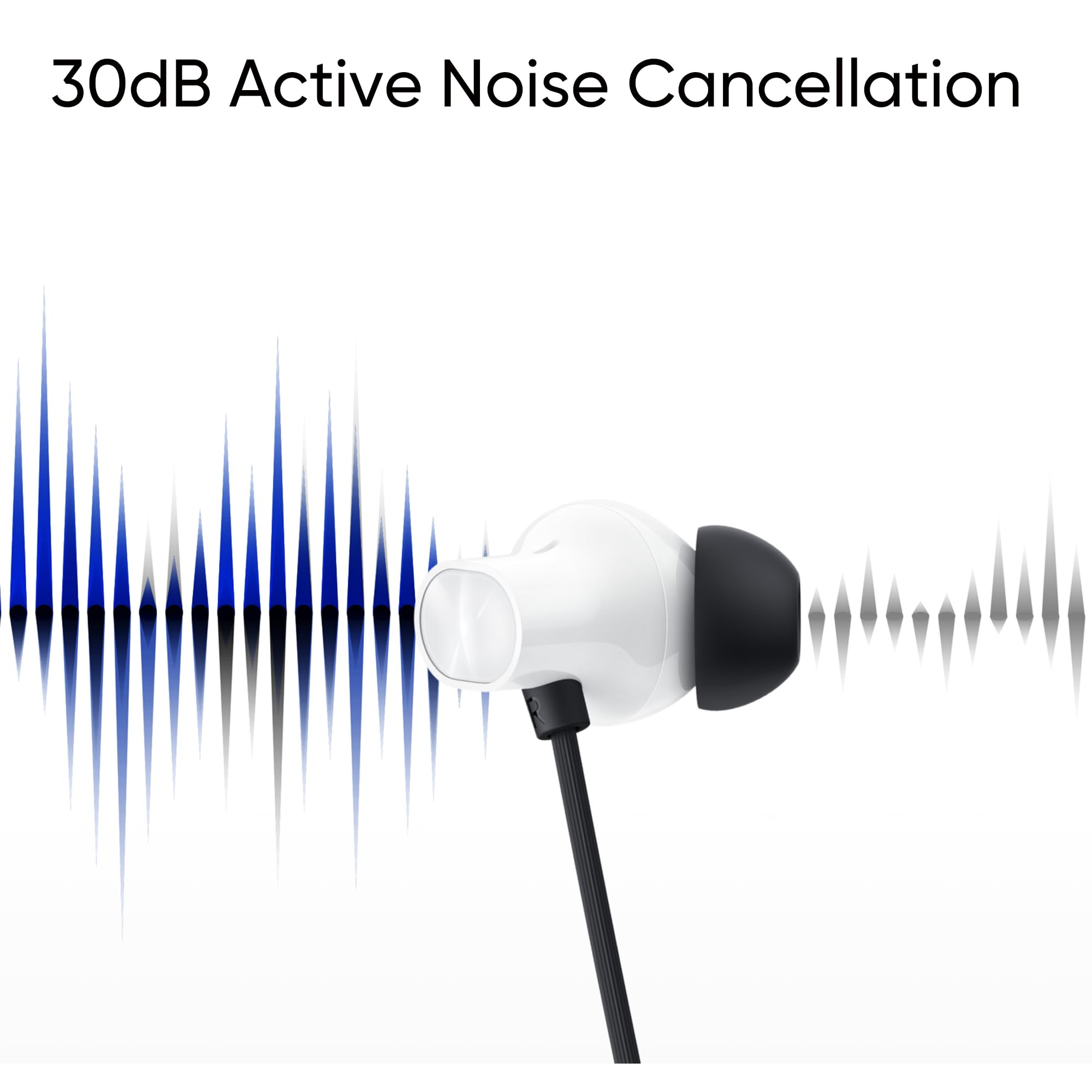 realme Buds Wireless 3 in Ear Bluetooth Headphones30dB ANC Spatial Audio136mm Dynamic Bass DriverUpto 40 Hours Playback Fast Charging 45ms Low Latency for GamingDual Device Connection Black