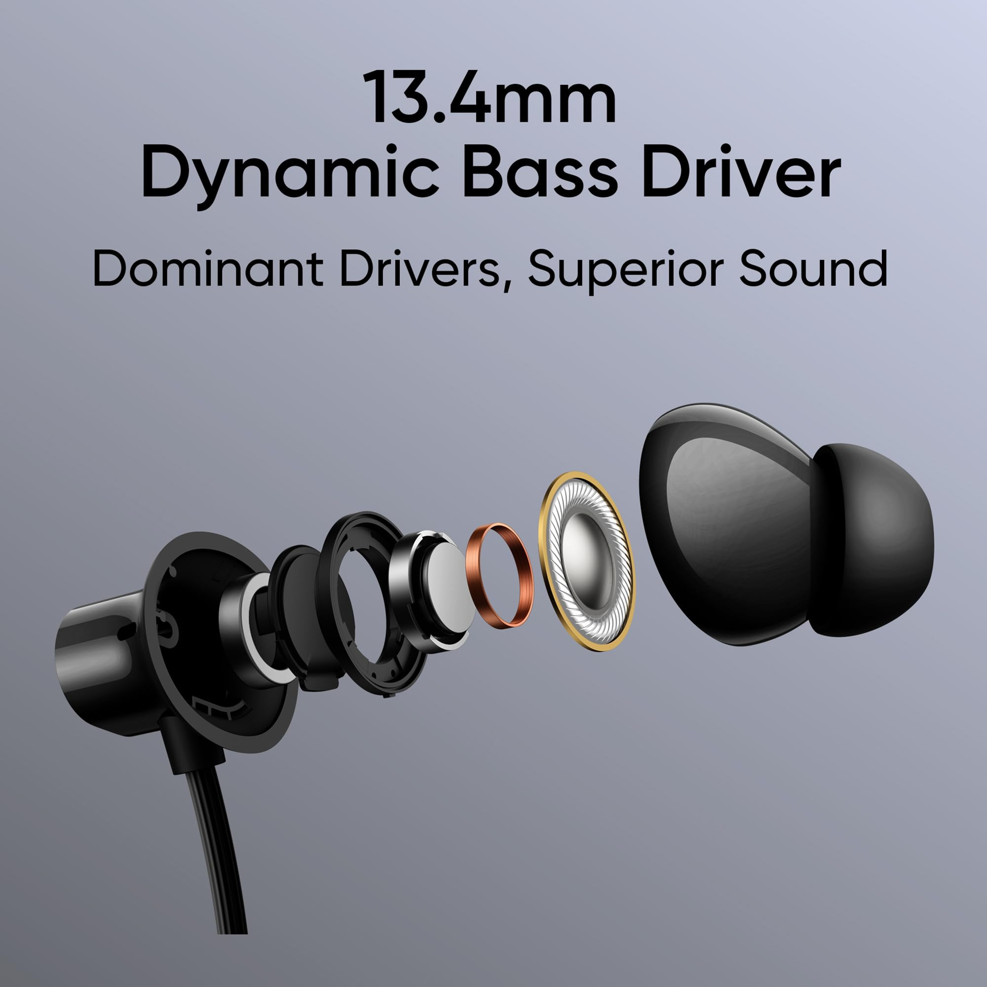 realme Buds Wireless 3 Neo in Ear Bluetooth Neckband with 134 Mm Dynamic Bass Boost DriverUpto 32 Hours PlaybackFast ChargeAi Enc45Ms Low LatencyIp55 DustWater ResistanntBluetooth V 54 Black