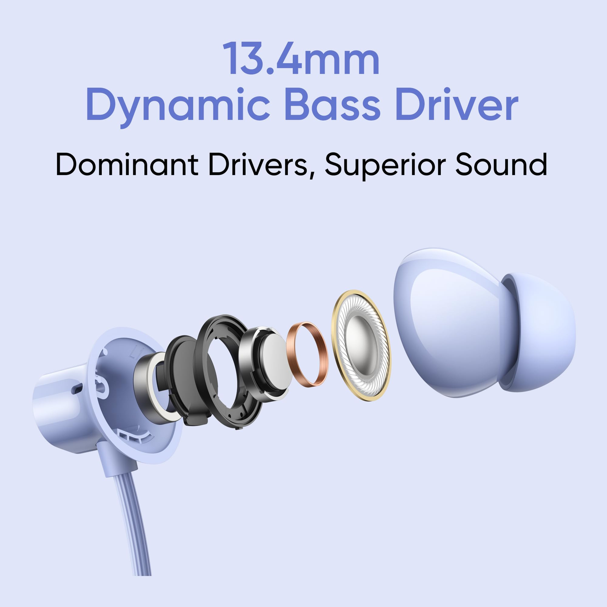 realme Buds Wireless 3 Neo in Ear Bluetooth Neckband with 134 Mm Dynamic Bass Boost DriverUpto 32 Hours PlaybackFast ChargeAi Enc45Ms Low LatencyIp55 DustWater ResistanntBluetooth V 54 Blue