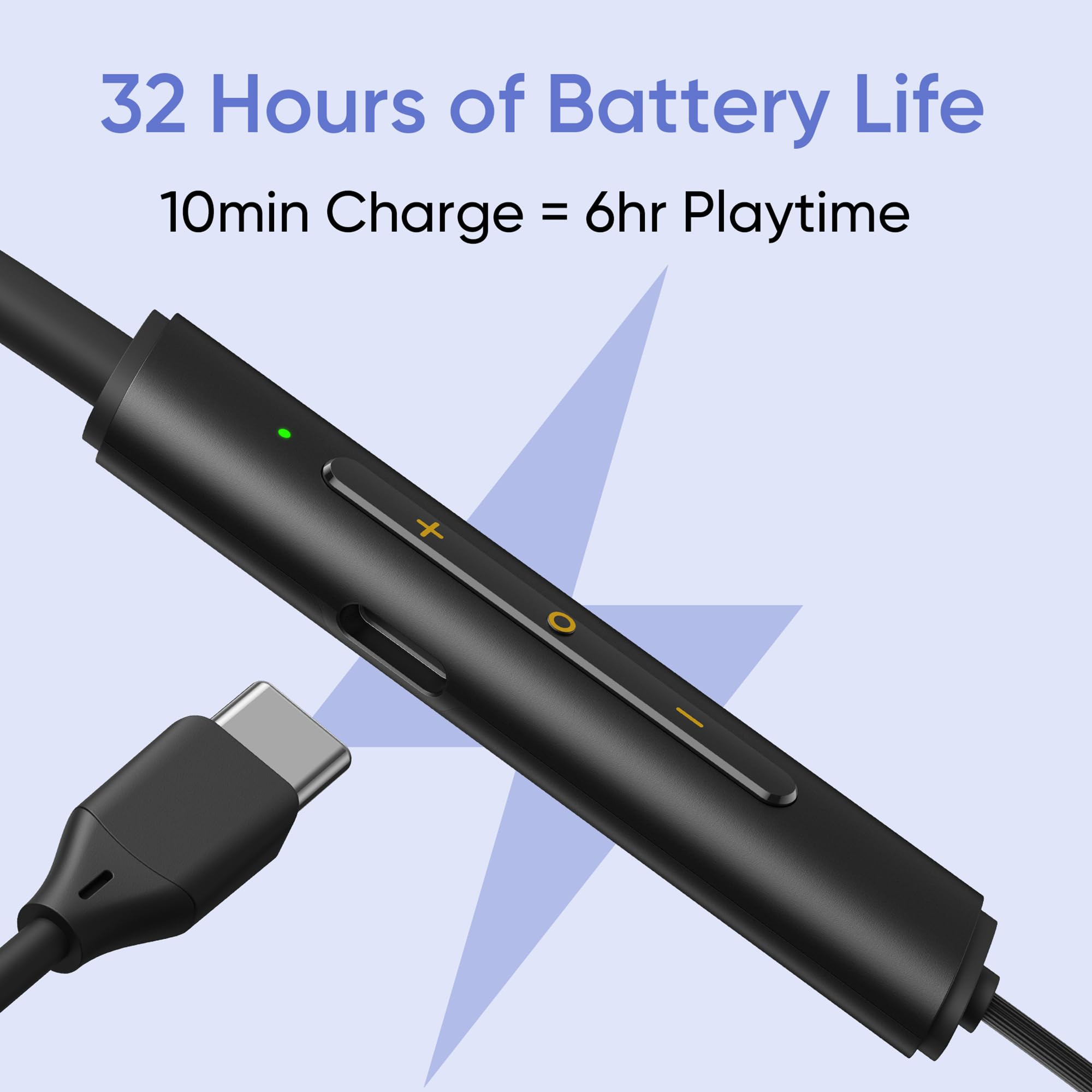 realme Buds Wireless 3 Neo in Ear Bluetooth Neckband with 134 Mm Dynamic Bass Boost DriverUpto 32 Hours PlaybackFast ChargeAi Enc45Ms Low LatencyIp55 DustWater ResistanntBluetooth V 54 Blue