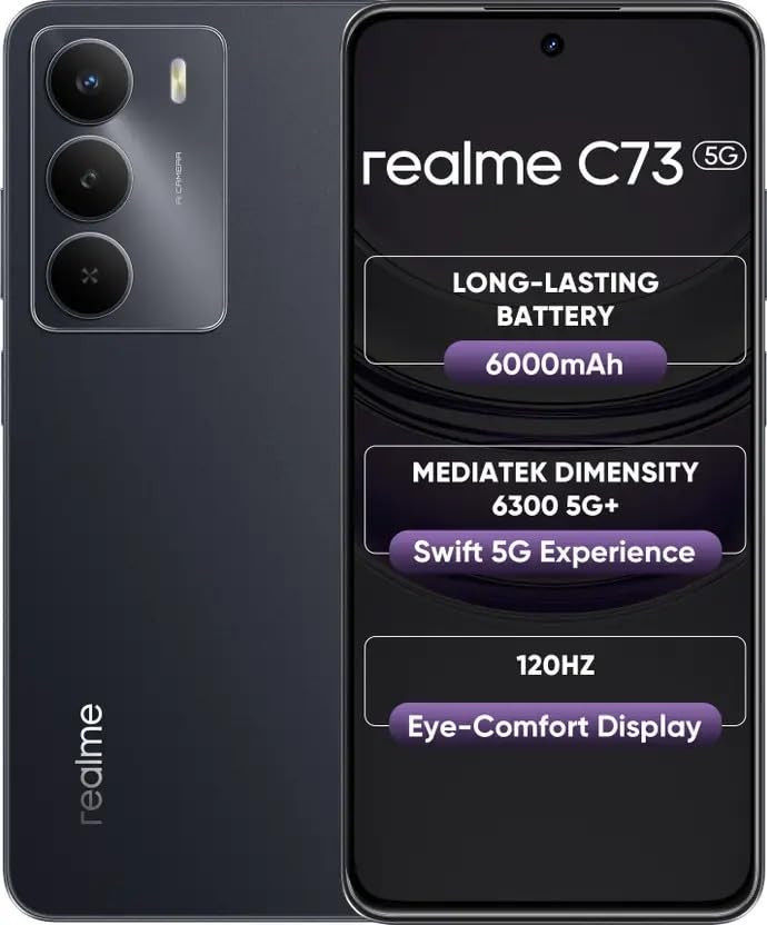 realme C73 5G Onyx Black 64 GB 4 GB RAM