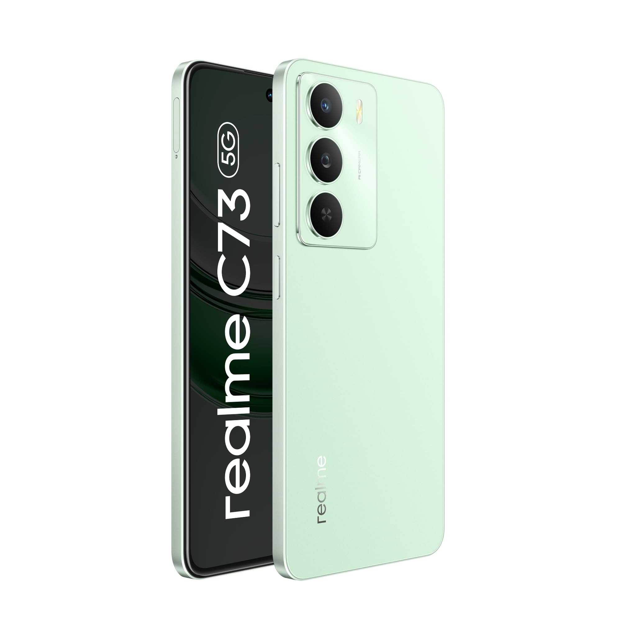 realme C73 5G Smartphone 464GB Jade Green 667-inch Screen 120Hz Display6000mAh Battery 40MP Camera MediaTek Dimensity 6300 Processor IP64