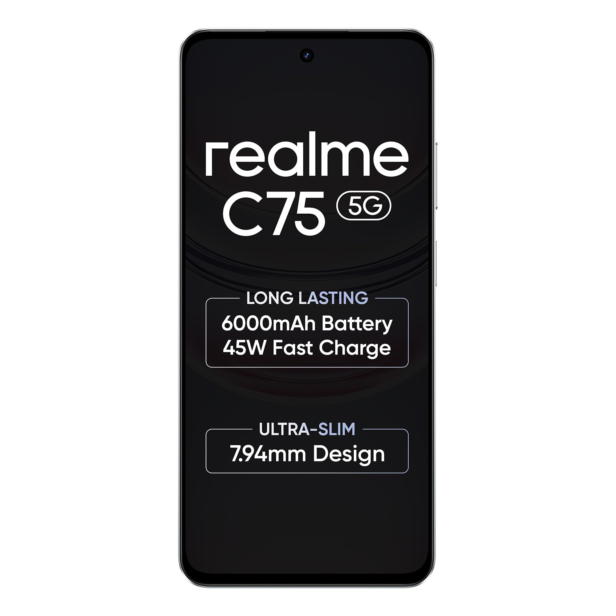 realme C75 Smartphone 4128GB Midnight667inch Screen120HZ Vision Display6000mAh Battery40MP CameraMediaTek Dimensity 6300 ProcessorIP64