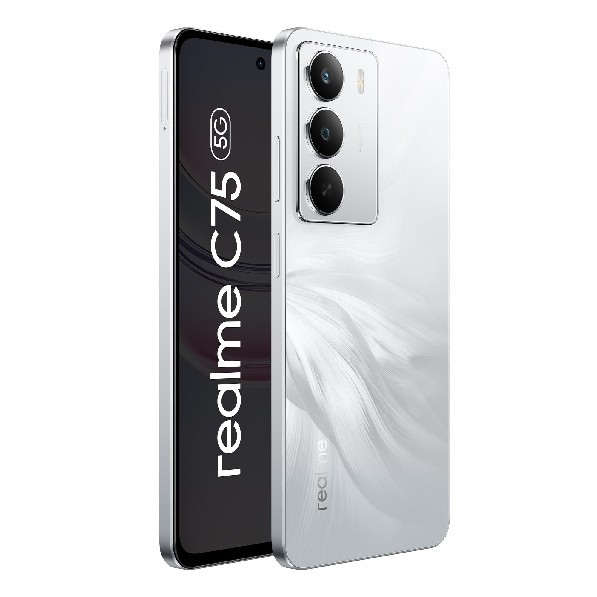 realme C75 Smartphone 6128GB White667inch Screen120HZ Vision Display6000mAh Battery40MP CameraMediaTek Dimensity 6300 ProcessorIP64