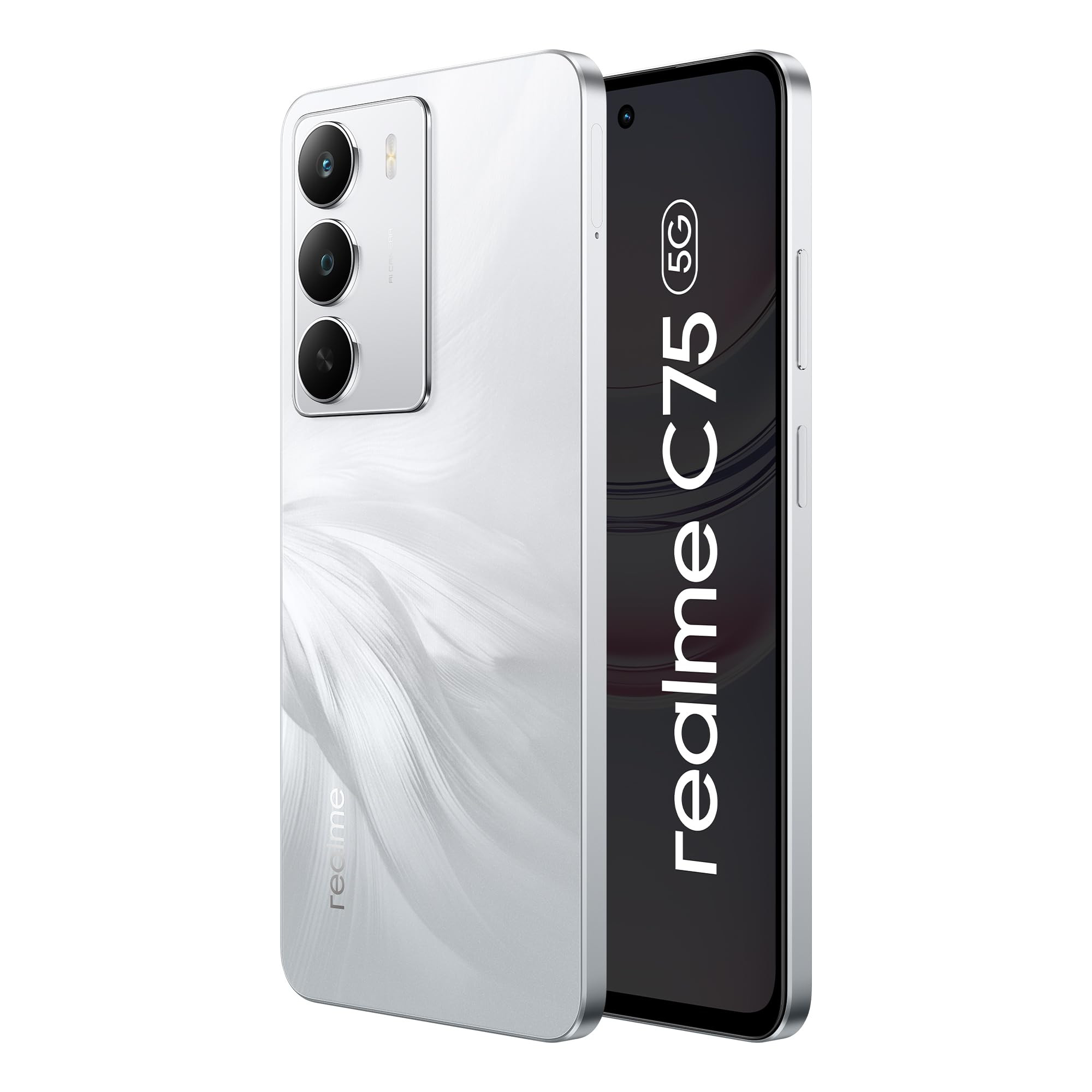 realme C75 Smartphone 6128GB White667inch Screen120HZ Vision Display6000mAh Battery40MP CameraMediaTek Dimensity 6300 ProcessorIP64