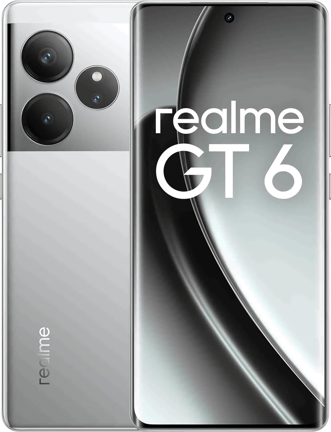 realme GT 6 5G Smartphone 16512 Fluid Silver