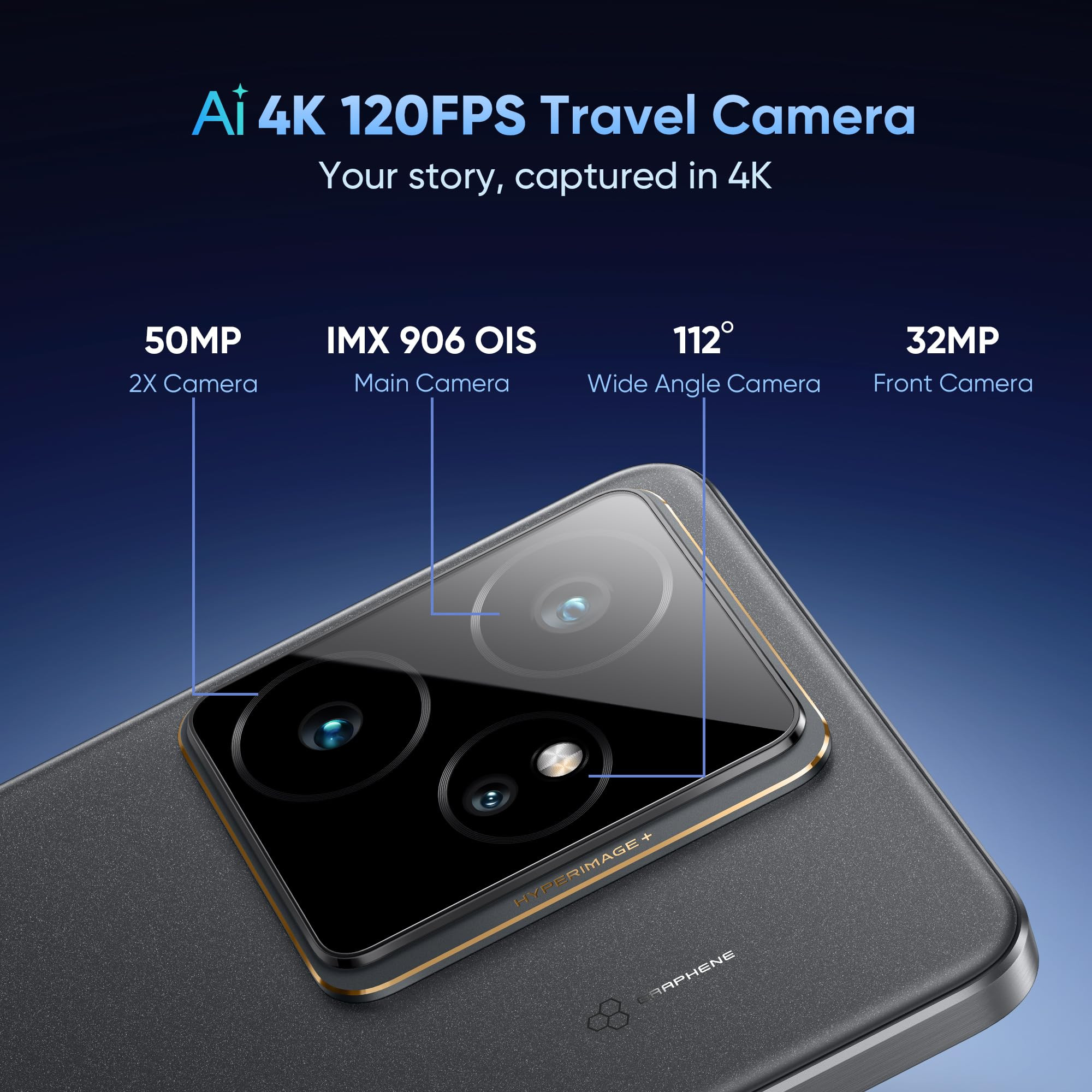 realme GT 7 IceSense Black12GB256GB Indias 1st MediaTek D9400e Chipset Strongest Battery Combo 7000mAh 120W AI 4K 120FPS Travel Camera 360 Cooling IceSense Design with Graphene