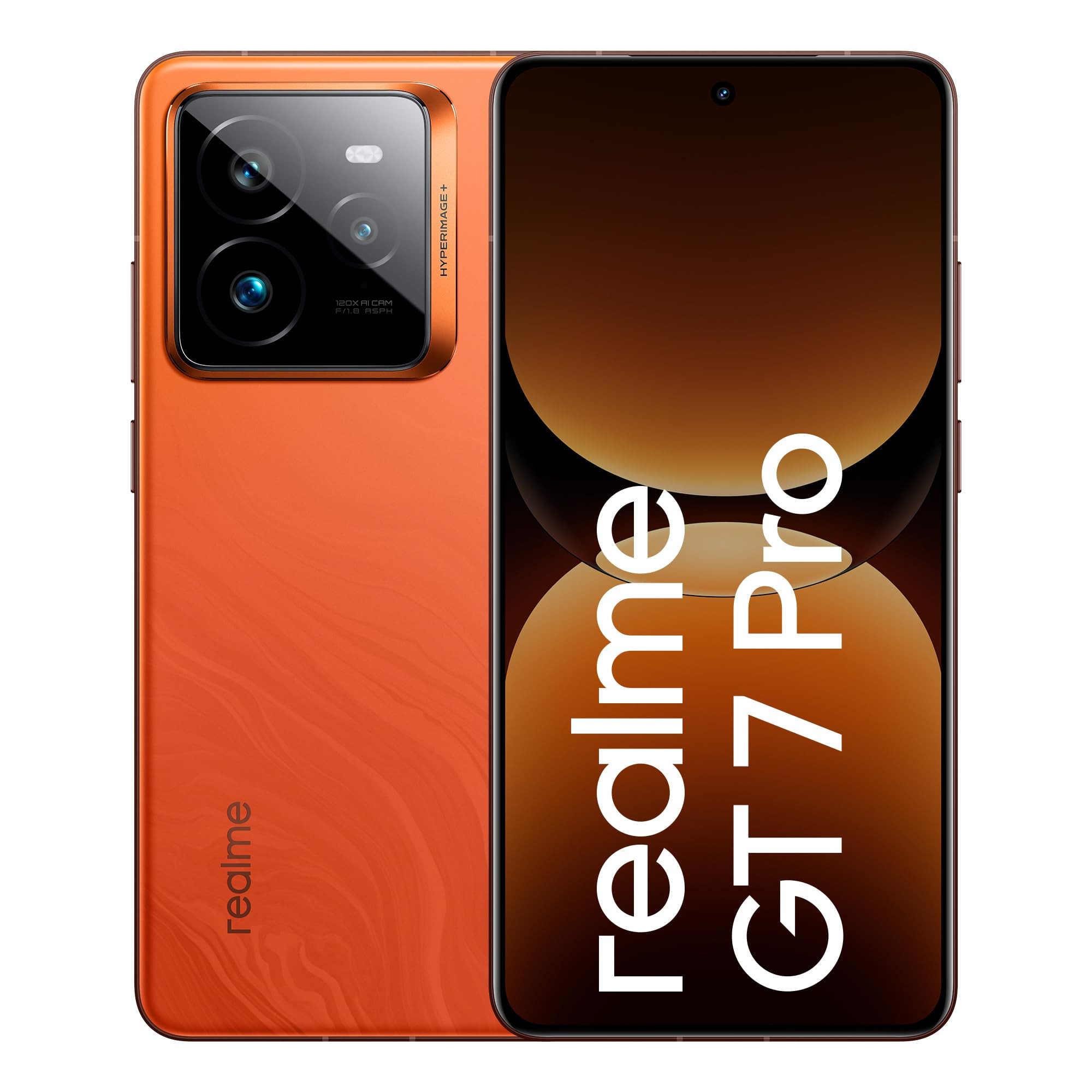 realme GT 7 Pro Mars Orange16GB512GB Indias First Snapdragon 8 Elite Processor 3X Periscope Flagship Camera RealWorld Eco OLED Plus Display