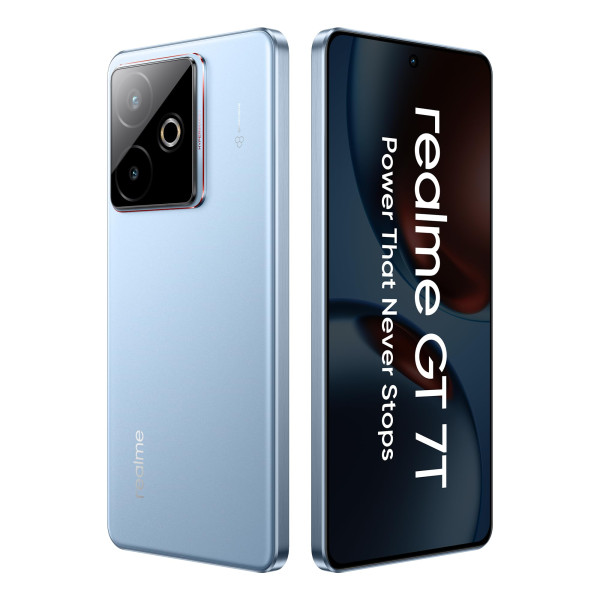 Image of realme GT 7T (IceSense Blue,12GB+256GB)| MediaTek D8400 MAX | Strongest Battery Combo 7000mAh + 120W | AI 4K 60FPS Travel Camera | 360° Cooling IceSense Design with Graphene | 6000 nits Display