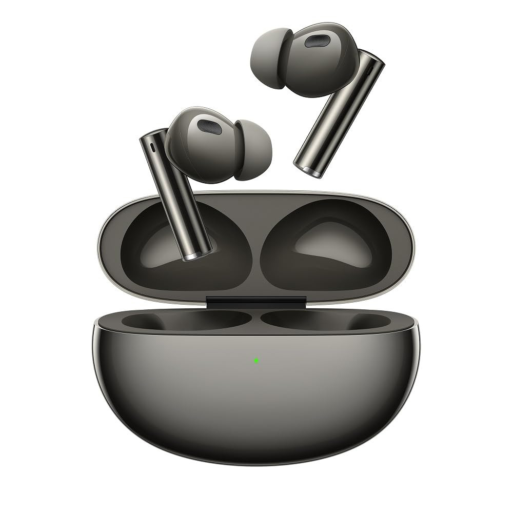 realme in Ear Wireless Buds Air 6 Pro with Dual Drivers11Mm6Mmtweeter40 Hrs Play Time50 Db ANCLhdc 5055Ms Low Latency360 Spatial AudioIp55 DustWater ResistantBt V53Titanium Twilight