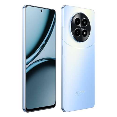 realme NARZO 70x 5G Ice Blue4GB RAM 128GB Storage 120Hz Ultra Smooth Display Dimensity 6100 6nm 5G 50MP AI Camera 45W Charger in The Box