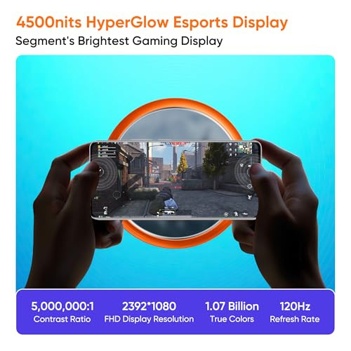 realme NARZO 80 Pro 5G Speed Silver8GB128GB Segments 1st MediaTek Dimensity 7400 Chipset 6000mAh Titan Battery 80W Ultra Charge 4500nits HyperGlow Esports Display IP69 Waterproof