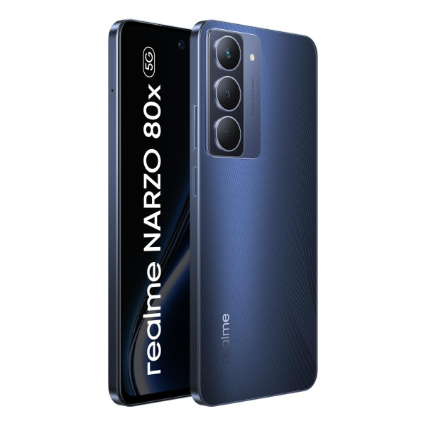 Image of realme NARZO 80x 5G (Deep Ocean,6GB+128GB) | Dimensity 6400 5G Chipset | 6000mAh Long-Lasting Battery | 45W Fast Charge | 120Hz Eye Comfort Display | IP69 Top-Tier Waterproof