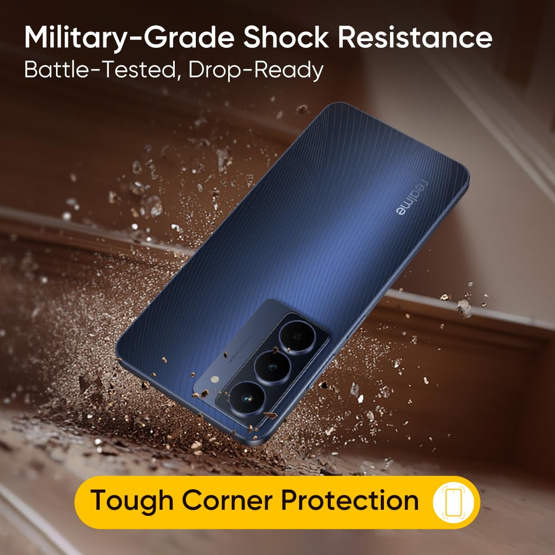 realme NARZO 80x 5G Deep Ocean6GB128GB Dimensity 6400 5G Chipset 6000mAh Long-Lasting Battery 45W Fast Charge 120Hz Eye Comfort Display IP69 Top-Tier Waterproof