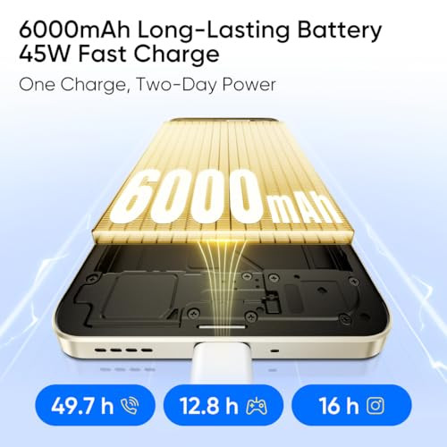 realme NARZO 80x 5G Sunlit Gold8GB128GB Dimensity 6400 5G Chipset 6000mAh Long-Lasting Battery 45W Fast Charge 120Hz Eye Comfort Display IP69 Top-Tier Waterproof