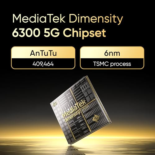 realme NARZO N65 5G Amber Gold 6GB RAM 128GB Storage Indias 1st D6300 5G Chipset Ultra Slim Design 120Hz Eye Comfort Display 50MP AI Camera Charger in The Box