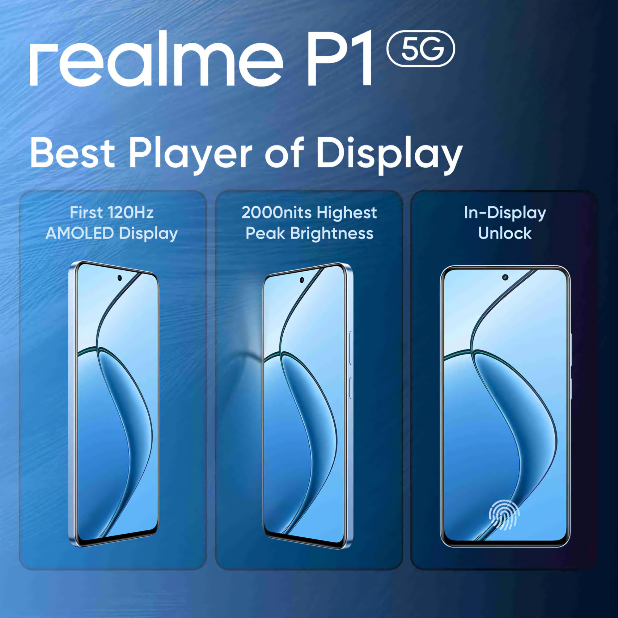 realme P1 5G Feather Blue 6GB RAM 128GB Storage