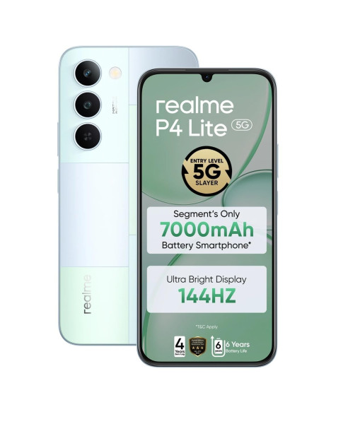 Image of realme P4 Lite 5G (Mosaic Green, 64GB Storage), (4GB RAM)