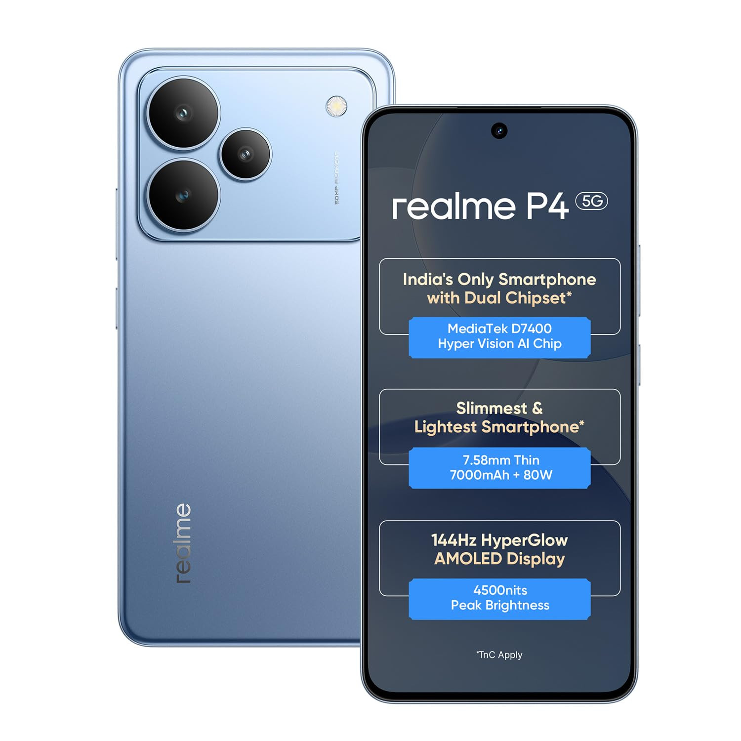realme P4 Smartphone Engine Blue 1280 GB 80 GB