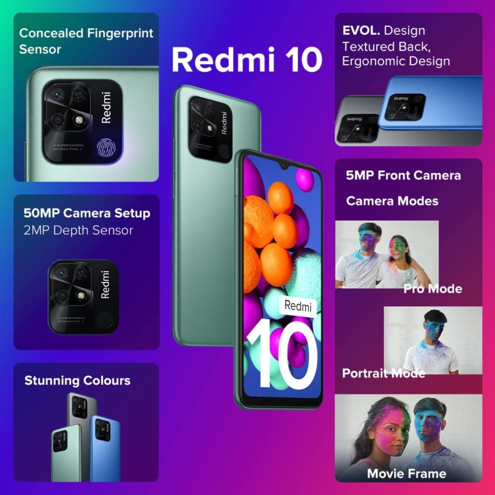 Redmi 10 Caribbean Green 6GB RAM 128GB Storage