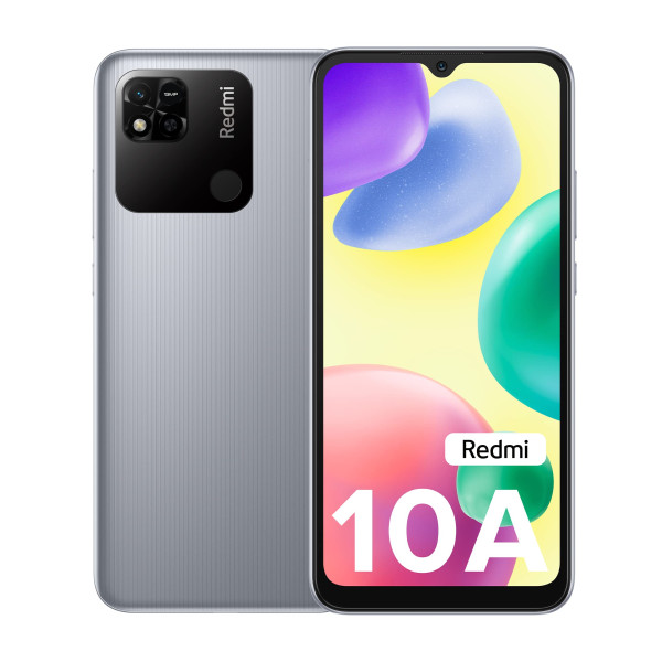 Image of Redmi 10A (Slate Grey, 3GB RAM, 32GB Storage) | 2 Ghz Octa Core Helio G25 | 5000 mAh Battery | Finger Print Sensor | Upto 5GB RAM with RAM Booster
