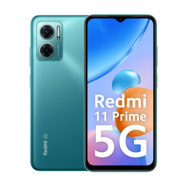 Image of Redmi 11 Prime 5G (Meadow Green, 4GB RAM 64GB ROM) | Prime Design | MTK Dimensity 700 | 50 MP Dual Cam | 5000mAh | 7 Band 5G
