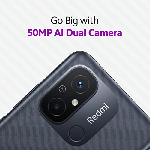 Redmi 12C Matte Black 4GB RAM 64GB Storage High Performance Mediatek Helio G85 Big 17cm671 HD Display with 5000mAhtyp Battery