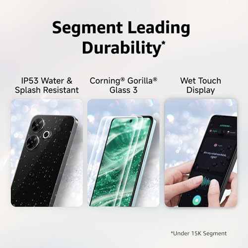 Redmi 13 5G Black Diamond 8GB128GB India Debut SD 4 Gen 2 AE 108MP Pro Grade Camera 679in Largest Display in Segment