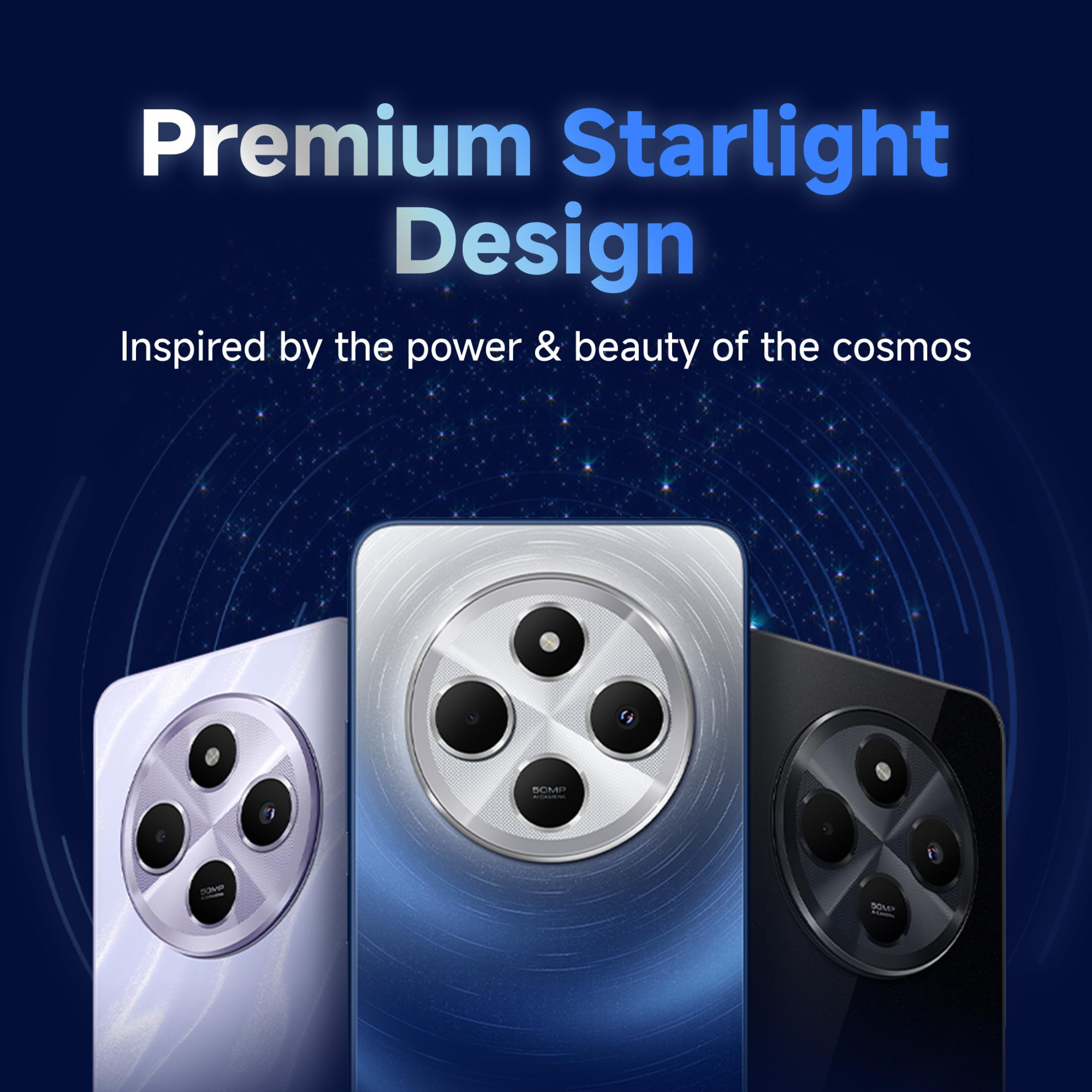 Redmi 14C 5G Starlight Blue 6GB RAM 128GB Storage Superfast 4nm Snapdragon 4 Gen 2 120Hz 1747cm 688 Display 5160mAh Battery 50MP Dual Camera Premium Starlight Design