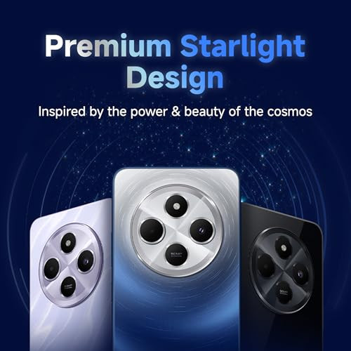 Redmi 14C 5G Starlight Blue 6GB RAM 128GB Storage Superfast 4nm Snapdragon 4 Gen 2 120Hz 1747cm 688 Display 5160mAh Battery 50MP Dual Camera Premium Starlight Design