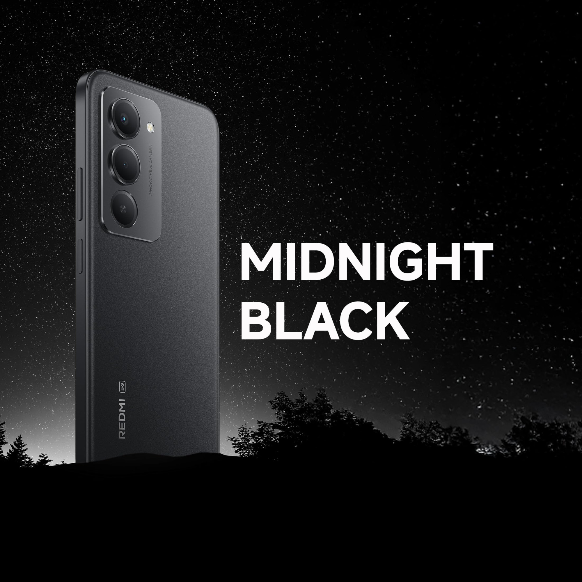 Redmi 15 5G Midnight Black 8GB  256GB  Segments Largest 7000mAhA Battery  Segments Largest Display 1753cm69 Up to 144Hz  Snapdragon 6s Gen 3  18W Reverse Charging  50MP AI Dual Camera