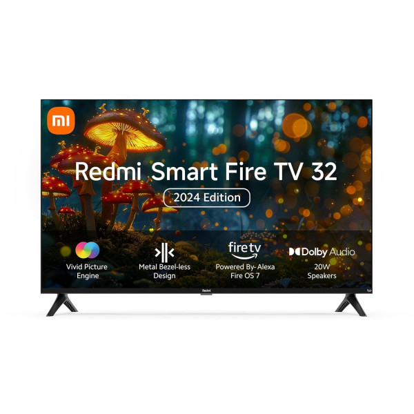 Image of Redmi 80 cm (32 inches) F Series HD Ready Smart LED Fire TV L32MA-FVIN (Black)
