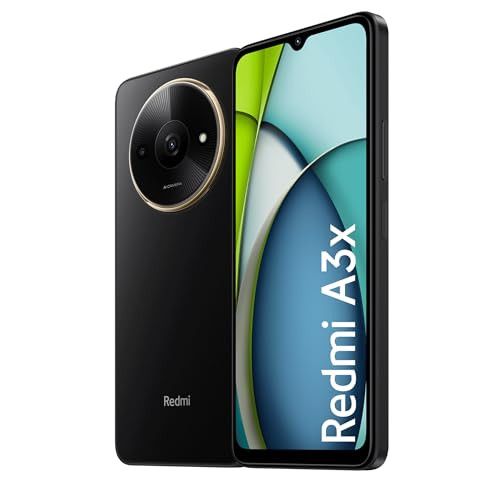 Redmi A3X Midnight Black 3GB RAM 64GB Storage Premium Halo Design 90Hz Display Powerful Octa Core Processor