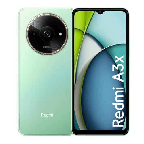 Redmi A3X Ocean Green 3GB RAM 64GB Storage Premium Halo Design 90Hz Display Powerful Octa Core Processor