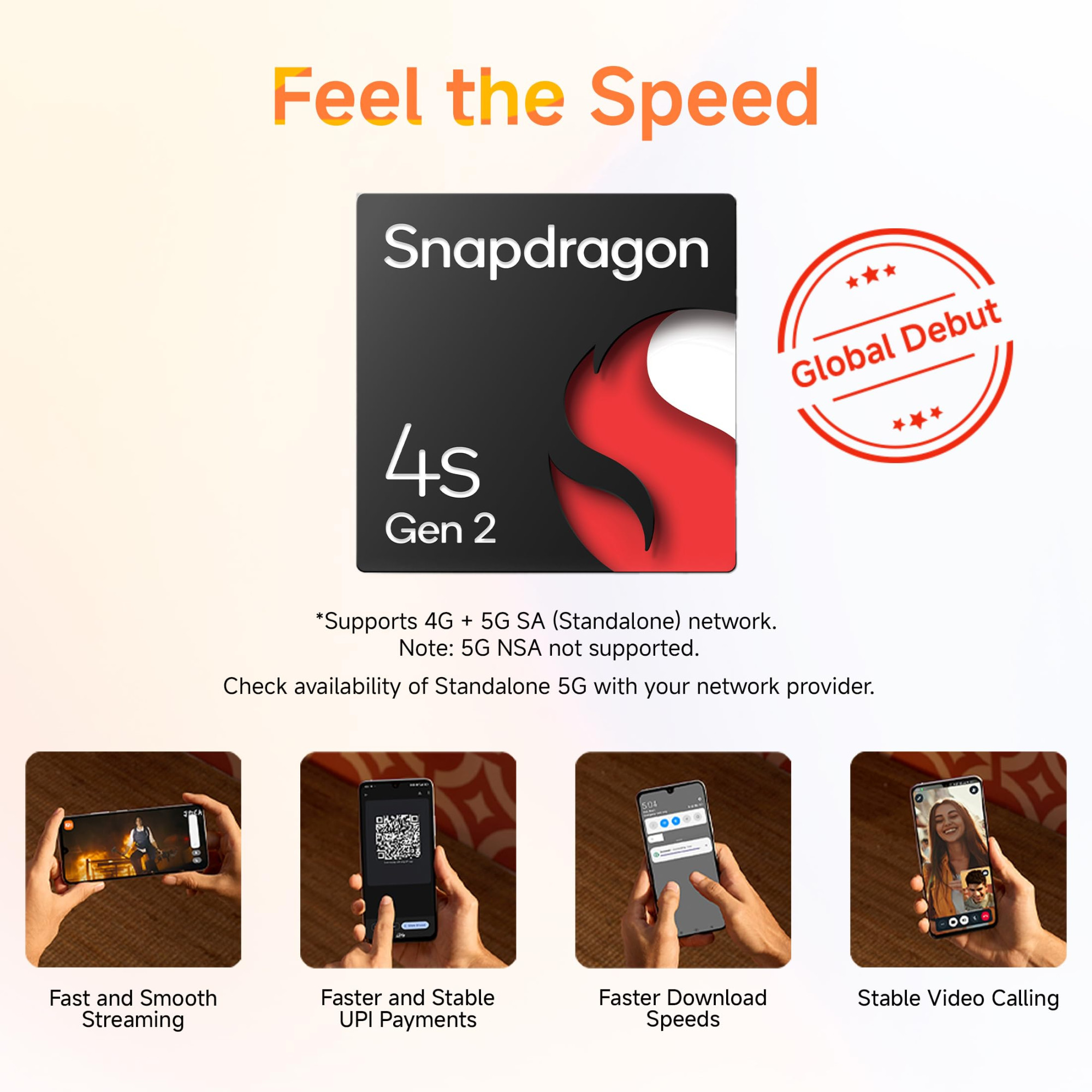 Redmi A4 5G Sparkle Purple 4GB RAM 128GB Storage Global Debut SD 4s Gen 2 Segment Largest 688in 120Hz 50MP Dual Camera 18W Fast Charging