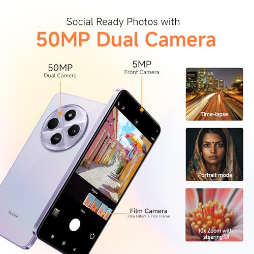 Redmi A4 5G Sparkle Purple 4GB RAM 64GB Storage Global Debut SD 4s Gen 2 Segment Largest 688in 120Hz 50MP Dual Camera 18W Fast Charging