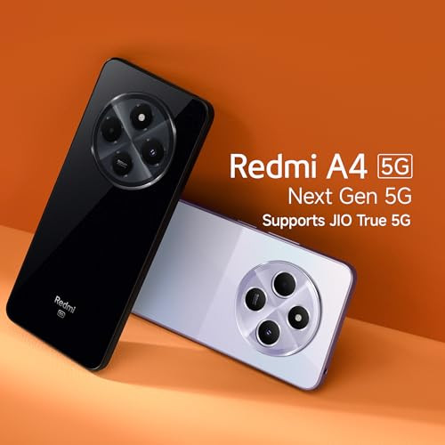 Redmi A4 5G Sparkle Purple 4GB RAM 64GB Storage Global Debut SD 4s Gen 2 Segment Largest 688in 120Hz 50MP Dual Camera 18W Fast Charging