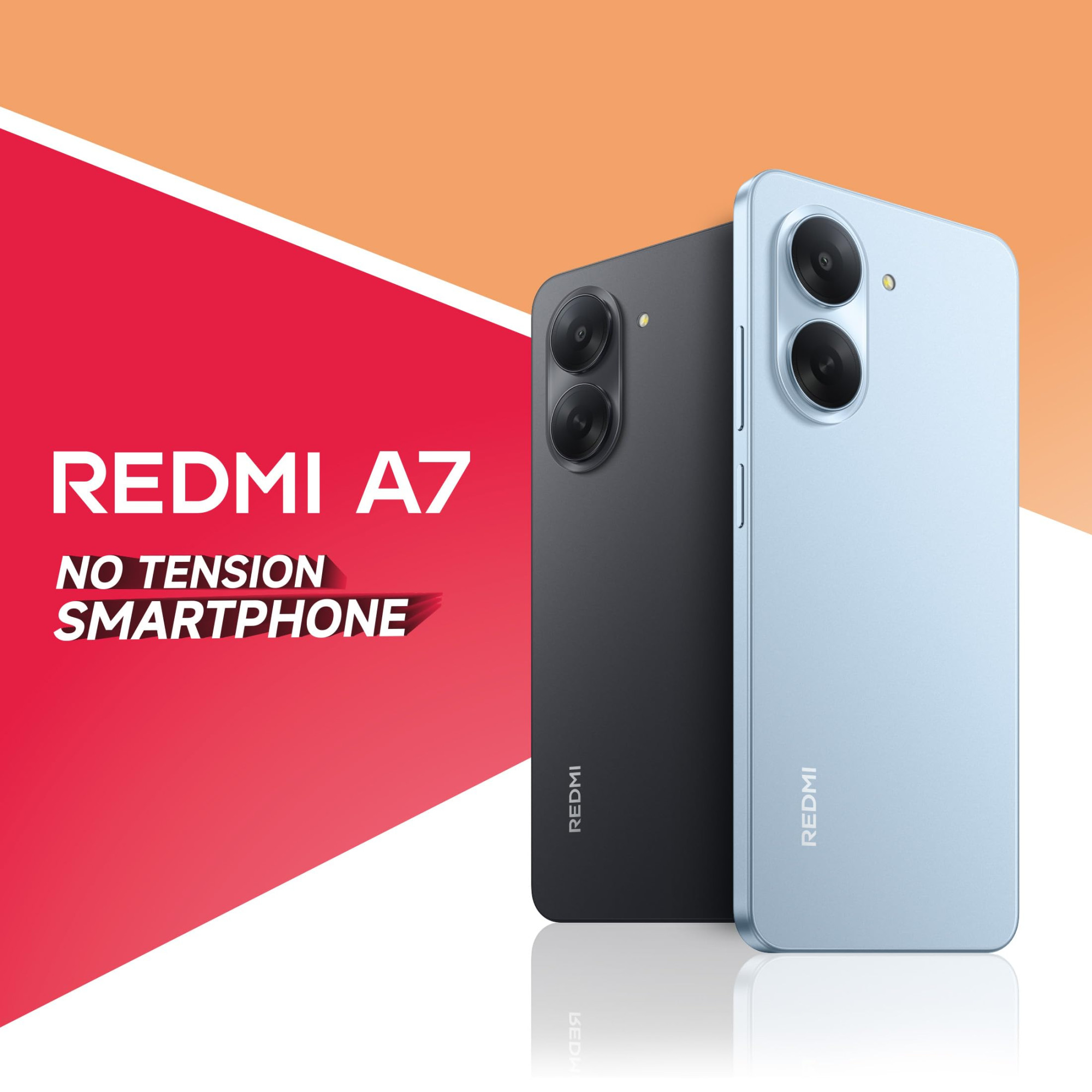 REDMI A7 4G Sky Blue 3 GB RAM 64GB Storage  Large 1748cm 688 Smooth 120Hz Display  5200mAh 2-Day Battery  Royale Design  Charger in the Box