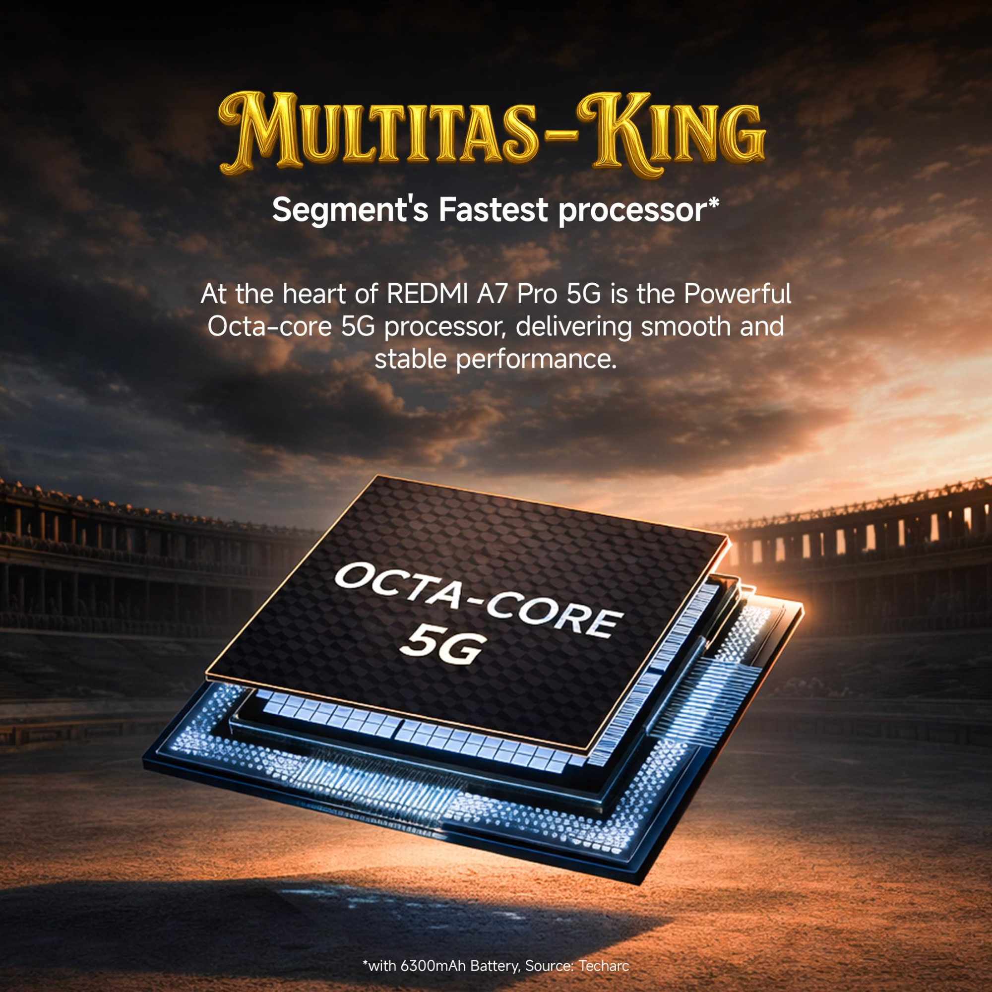 REDMI A7 Pro 5G Mist Blue 4GB RAM128GB Storage Segments Fastest Processor Segments Largest Battery Segments Largest Smoothest 69in 120Hz Display