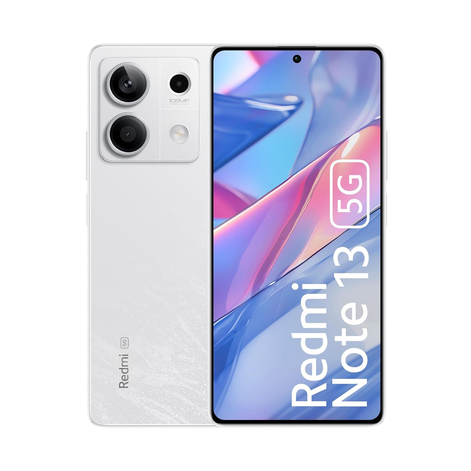 Redmi Note 13 5G Arctic White 8GB RAM 256GB Storage 5G Ready 120Hz Bezel-Less AMOLED 7mm Slimmest Note Ever 108MP Pro-Grade Camera