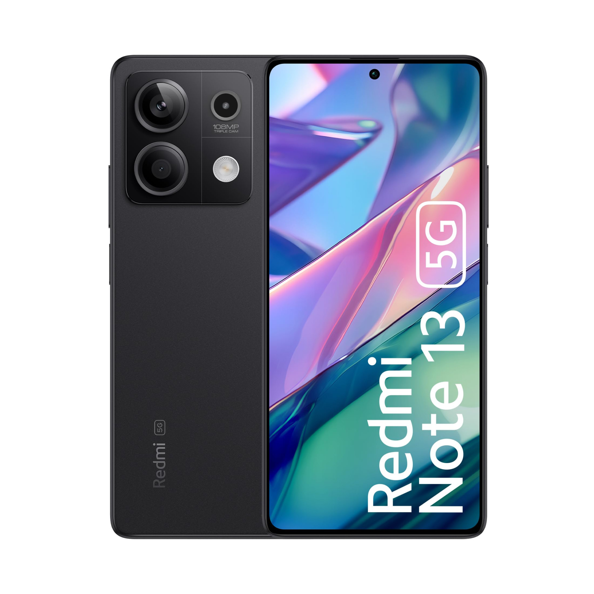 Redmi Note 13 5G Stealth Black 6GB RAM 128GB Storage 5G Ready 120Hz Bezel-Less AMOLED 7mm Slimmest Note Ever 108MP Pro-Grade Camera