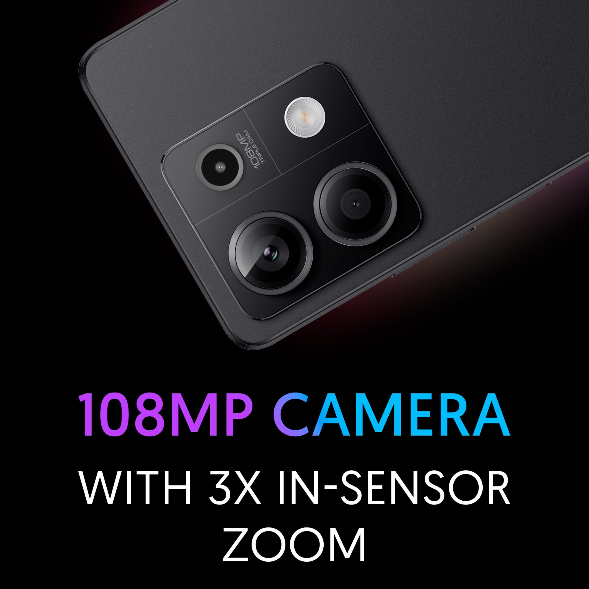 Redmi Note 13 5G Stealth Black 6GB RAM 128GB Storage 5G Ready 120Hz Bezel-Less AMOLED 7mm Slimmest Note Ever 108MP Pro-Grade Camera