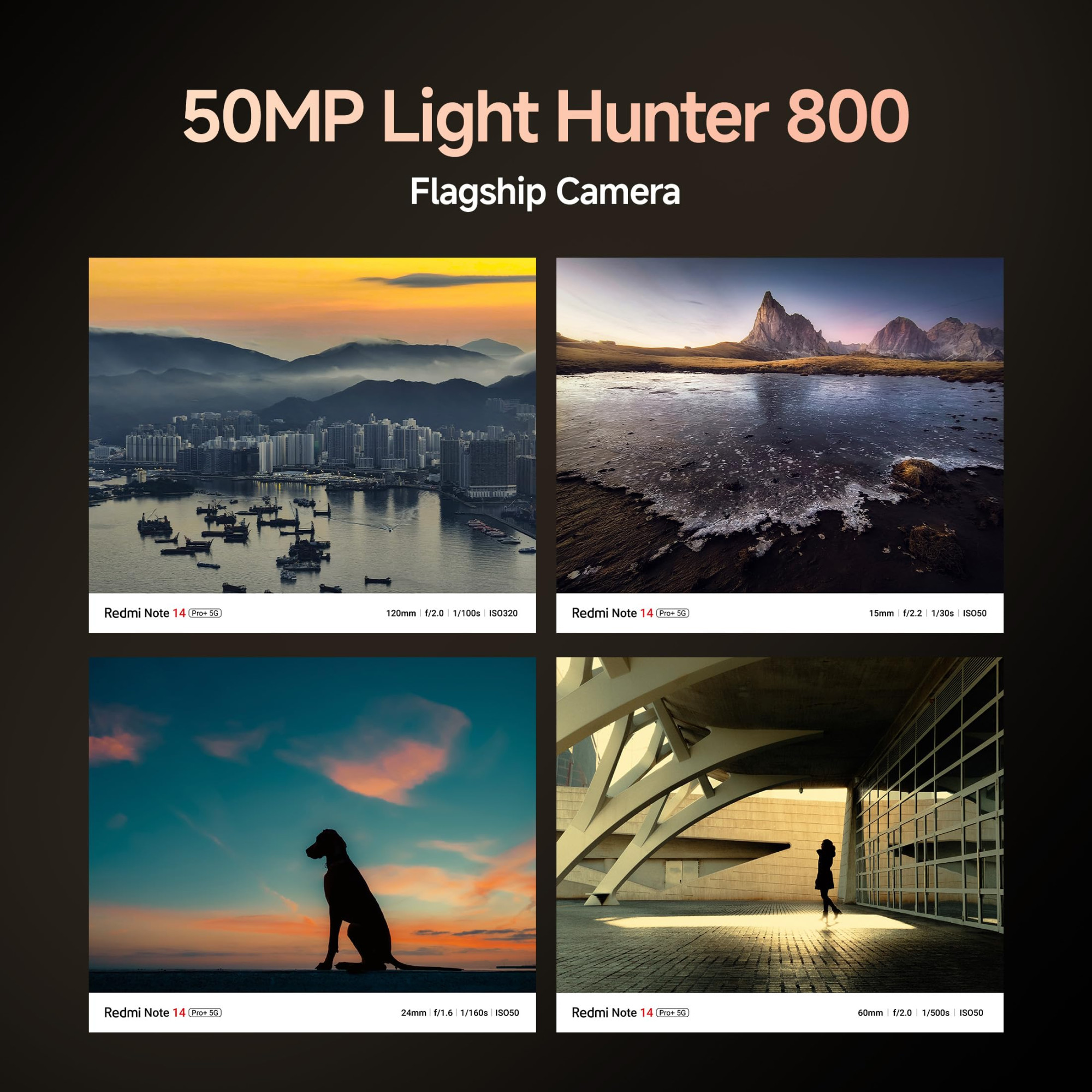 Redmi Note 14 Pro 5G Champagne Gold 8GB RAM 128GB Storage 50 MP Triple Camera with Telephoto Corning Gorilla Glass Victus 2 IP68 IP69 SD 7s Gen 3