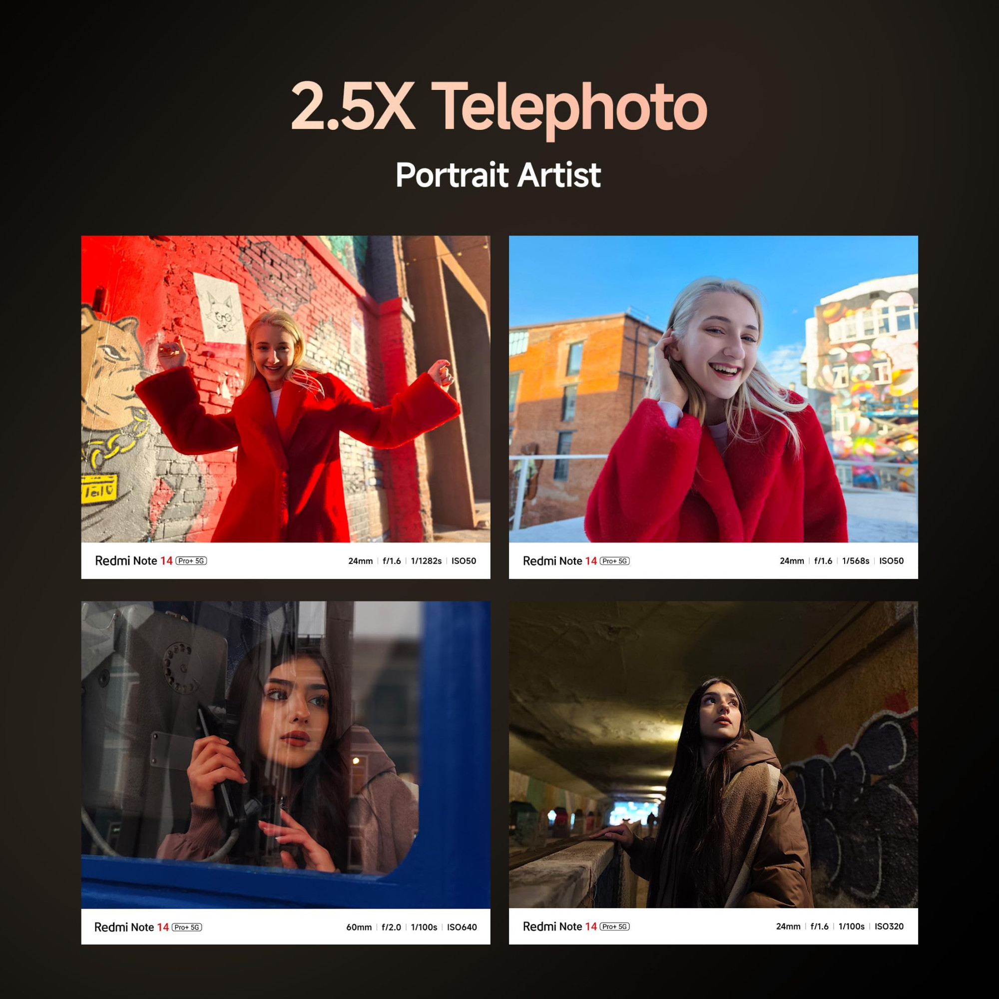 Redmi Note 14 Pro 5G Champagne Gold 8GB RAM 256GB Storage 50 MP Triple Camera with Telephoto Corning Gorilla Glass Victus 2 IP68 IP69 SD 7s Gen 3