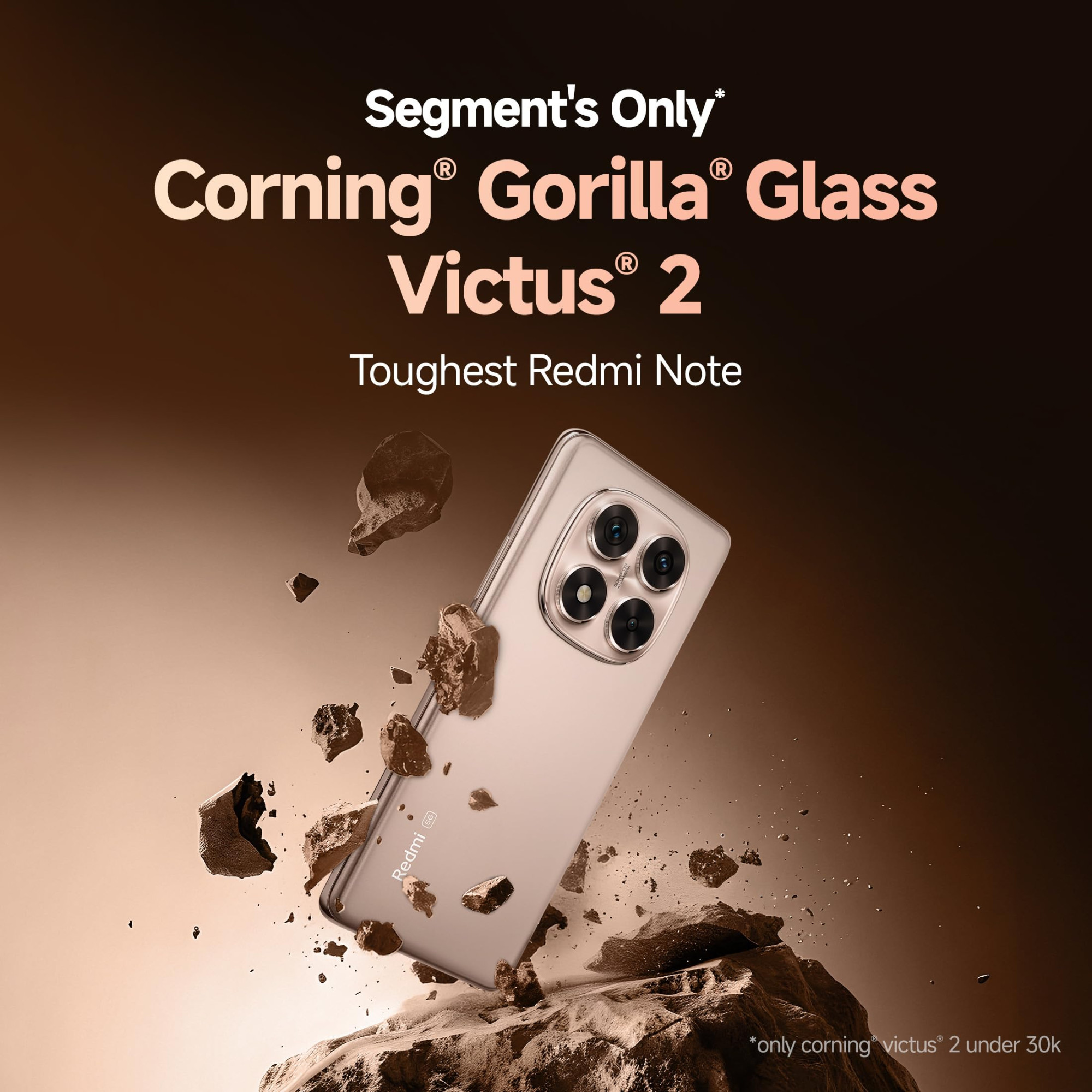 Redmi Note 14 Pro 5G Champagne Gold 8GB RAM 256GB Storage50 MP Sony Camera SetupCorning Gorilla Glass Victus 2 15K 3D Curved AMOLED Mediatek Dimensity 7300- Ultra IP68 IP69