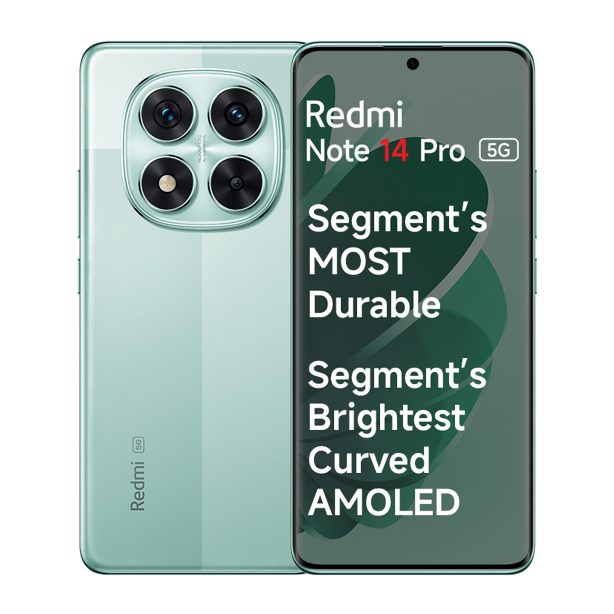 Redmi Note 14 Pro 5G Ivy Green 8GB RAM 128GB Storage 50 MP Sony Camera SetupCorning Gorilla Glass Victus 2 15K 3D Curved AMOLED Mediatek Dimensity 7300- Ultra