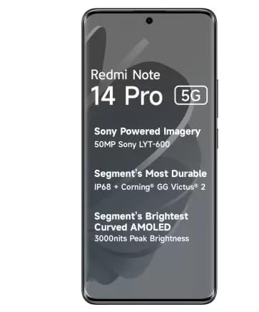 Redmi Note 14 Pro 5G Titan Black 256 GB 8 GB RAM
