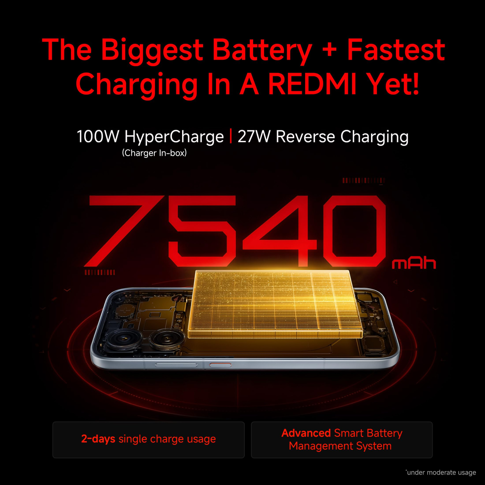 REDMI Turbo 5 8GB  256GB Turbo White  MediaTek Dimensity 8500 Ultra  Mega 7540mAh Battery  100W HyperCharge  Compact 1675cm69 120Hz Display  50MP Sony OIS Camera