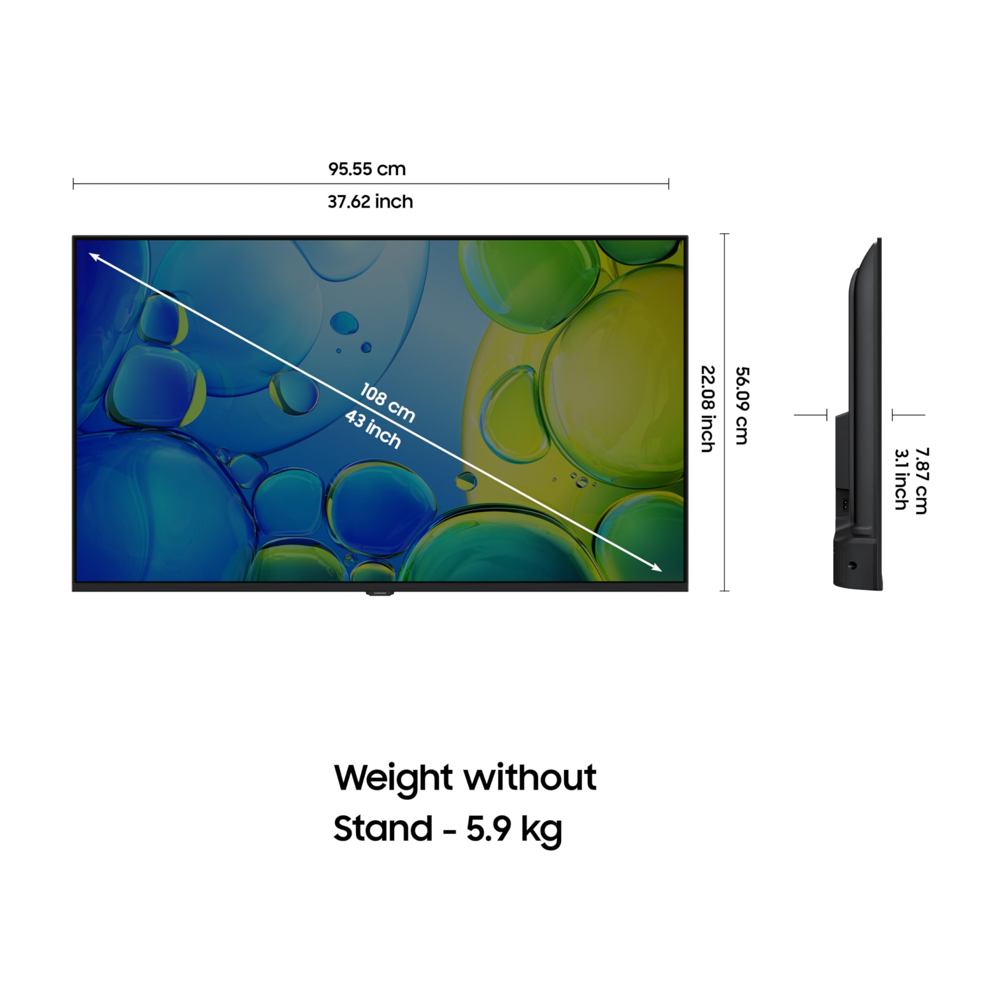Samsung 108 cm 43 inches FHD Smart LED TV UA43F5550FUXXL